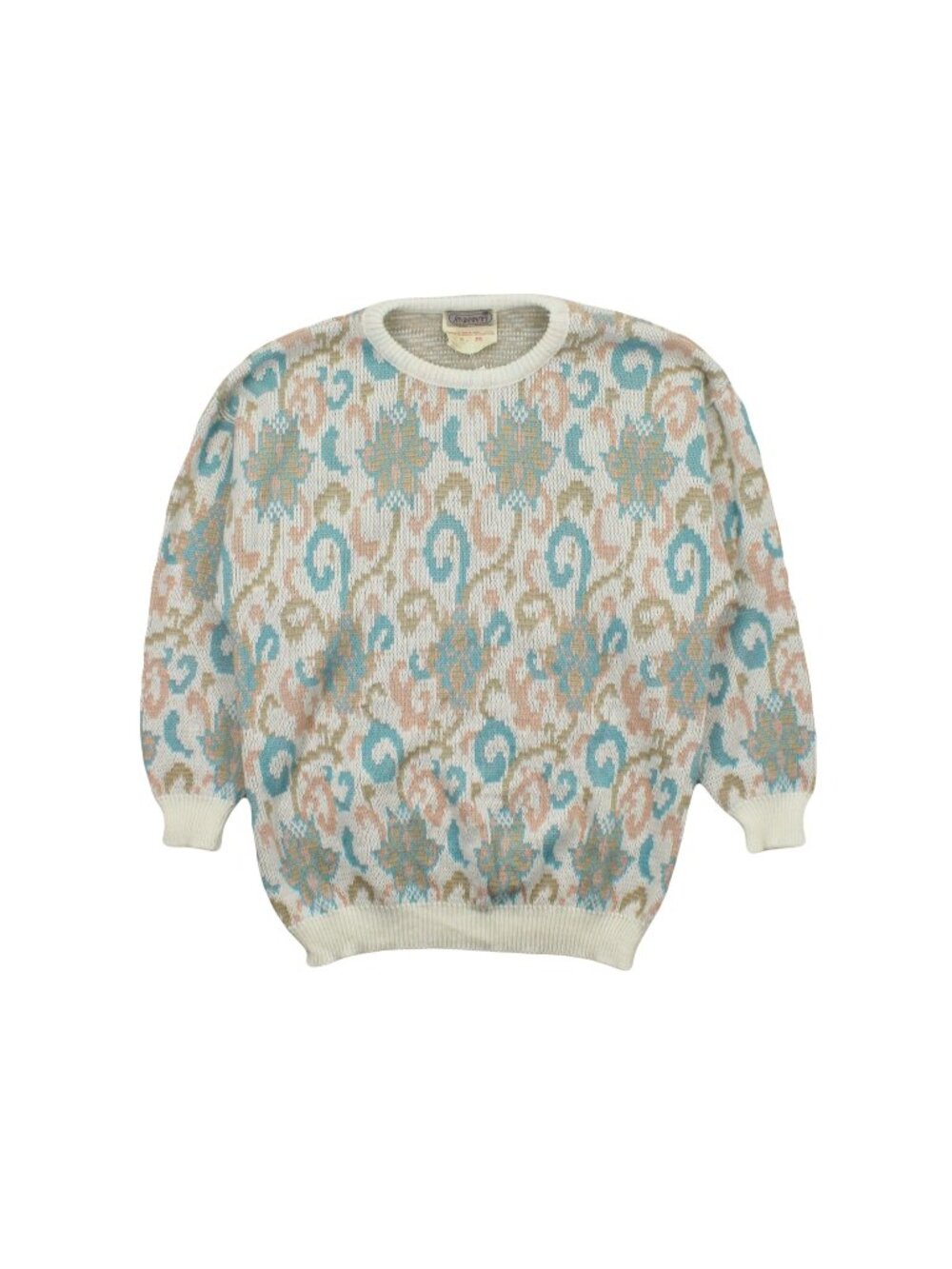 Vintage Savannah Pattern Knit Sweater M